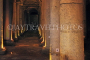 TURKEY, Istanbul, Byzantine Basilica Cisterns, Marble Columns, TUR948JPL