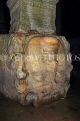 TURKEY, Istanbul, Byzantine Basilica Cisterns, Medusa Head column, TUR932JPL