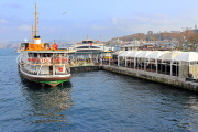 TURKEY, Istanbul, Eminonu Waterfront, ferry at terminal, TUR963JPL