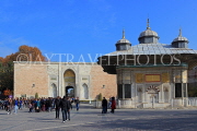 TURKEY, Istanbul, Fountain of Ahmed III and Topkapi Palace Imperial Gate, TUR1201JPL