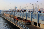 TURKEY, Istanbul, Galata Bridge, people fishing, TUR1311JPL