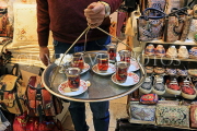 TURKEY, Istanbul, Grand Bazaar (Kapali Carsi), Turkish Tea service to vendors, TUR1297JPL