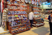 TURKEY, Istanbul, Grand Bazaar (Kapali Carsi), colourful ceramics display in shop,TUR1246JPL