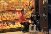 TURKEY, Istanbul, Grand Bazaar (Kapali Carsi), vendors chatting,TUR1260JPL