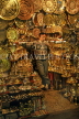 TURKEY, Istanbul, Grand Bazaar, copper and silverware shop, TUR310JPL
