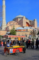 TURKEY, Istanbul, Hagia Sophia (Ayasofya mosque), and corn and chestnut stall, TUR1200JPL