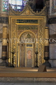 TURKEY, Istanbul, Hagia Sophia (Ayasofya mosque) basilica, The Mihrab, TUR869JPL