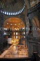 TURKEY, Istanbul, Hagia Sophia (Ayasofya mosque) basilica, interior, TUR859JPL