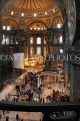 TURKEY, Istanbul, Hagia Sophia (Ayasofya mosque) basilica, interior, TUR864JPL
