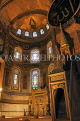 TURKEY, Istanbul, Hagia Sophia (Ayasofya mosque) basilica, interior, the Minbar, TUR852JPL