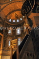 TURKEY, Istanbul, Hagia Sophia (Ayasofya mosque) basilica, interior, the Minbar, TUR853JPL