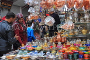 TURKEY, Istanbul, Spice Bazaar (Egyptian Bazaar), outdoor market shops and shoppers, TUR1386JPL