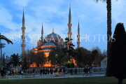 TURKEY, Istanbul, Sultan Ahmet Mosque (Blue Mosque), dusk view, TUR828JPL