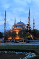 TURKEY, Istanbul, Sultan Ahmet Mosque (Blue Mosque), dusk view, TUR829JPL