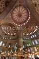 TURKEY, Istanbul, Sultan Ahmet Mosque (Blue Mosque), interior, domes, tilework, TUR1182JPL