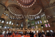 TURKEY, Istanbul, Sultan Ahmet Mosque (Blue Mosque), interior,and prayer area, TUR1175JPL