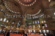 TURKEY, Istanbul, Sultan Ahmet Mosque (Blue Mosque), interior,and prayer area, TUR1177JPL