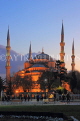 TURKEY, Istanbul, Sultan Ahmet Mosque (Blue Mosque), night view, TUR1325JPL