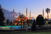 TURKEY, Istanbul, Sultan Ahmet Mosque (Blue Mosque), night view, TUR1326JPL