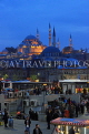 TURKEY, Istanbul, Sultan Ahmet Mosque (Blue Mosque), view from Eminonu Waterfront, TUR1328JPL