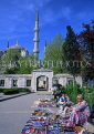 TURKEY, Istanbul, Sultan Ahmet Mosque (Blue Mosque) and street vendors, TUR210JPL