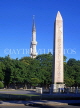 TURKEY, Istanbul, Sultan Ahmet Sq, Obelisk of Theodosius and Blue Mosque Minaret, TUR125JPL