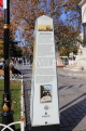 TURKEY, Istanbul, Sultanahmet Square, German Fountain, information column, TUR1202JPL