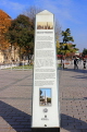 TURKEY, Istanbul, Sultanahmet Square, Obelisk of Theodosius, information column, TUR1211JPL