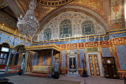 TURKEY, Istanbul, Topkapi Palace, The Harem, Imperial Hall, with Sultan's throne, TUR1036PL