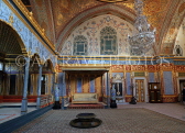 TURKEY, Istanbul, Topkapi Palace, The Harem, Imperial Hall, with Sultan's throne, TUR1038PL