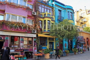 TURKEY, Istanbul, Yerebatan Street, colourful shops and houses, TUR1030JPL