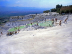 TURKEY, Pamukkale, chalkstone terraces thermal springs, TUR257JPL