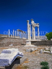 TURKEY, Pergamum, Temple of Trajan, Corinthian columns, TUR187JPLA