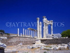 TURKEY, Pergamum, Temple of Trajan, Corinthian columns, TUR188JPL