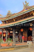 Taiwan, TAIPEI, Dalongdong Baoan Temple, main shrine hall and worshippers, TAW1144JPL