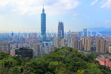 Taiwan, TAIPEI, Elephant Mountain, Taipei 101 building and city view, TAW433JPL