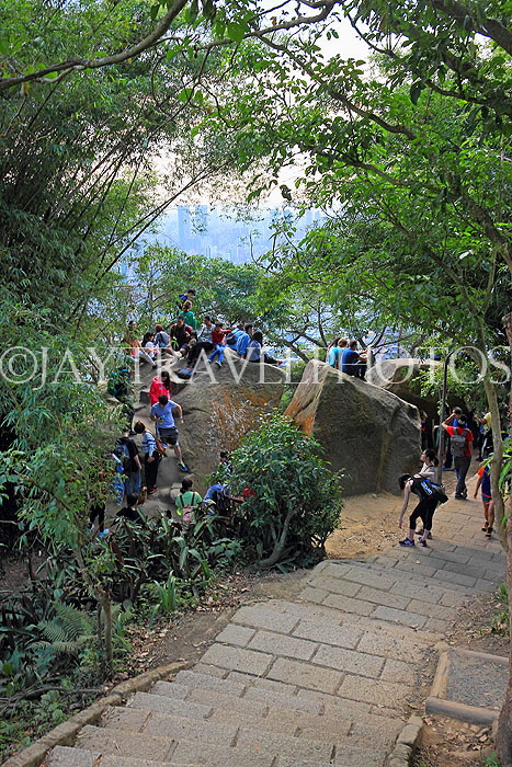 Taiwan, TAIPEI, Elephant Mountain, visitors at the peak, TAW609JPL