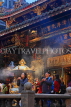 Taiwan, TAIPEI, Lungshan Temple, worshippers, night view, TAW631JPL