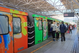 Taiwan, TAIPEI, MRT, Beitou to Xinbeitou line train, TAW536JPL