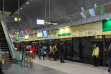 Taiwan, TAIPEI, MRT, commuters waiting for train at platform, TAW711JPL