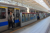 Taiwan, TAIPEI, MRT, train at platform, TAW532JPL