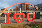 Taiwan, TAIPEI, Rainbow Bridge, and love sign, TAW991JPL