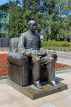 Taiwan, TAIPEI, Sun Yat-Sen Memorial Hall, Sun Yat-Sen statue in gardens,TAW735JPL