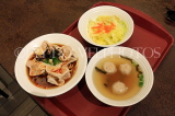 Taiwan, TAIPEI, Taipei 101, Food Court, spicy pork noodle, fishball soup and salad, TAW1267JPL