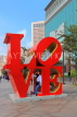 Taiwan, TAIPEI, Xinyi Road, Love sculpture near Taipei 101 building, TAW1174JPL