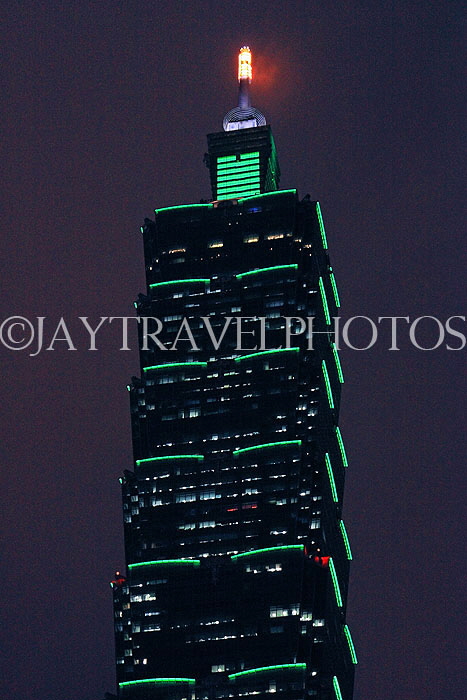 Taiwan, TAIPEI, Xinyi Road, Taipei 101 building, night view, TAW1282JPL