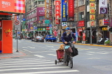 Taiwan, TAIPEI, street scene, and tricycle rider, TAW1317JPL