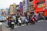 Taiwan, TAIPEI, street scene with mopeds stopped at traffic lights, TAW877JPL