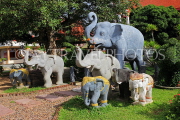 Thailand, PHUKET, Big Buddha, temple site, Elephant statues, THA3966JPL