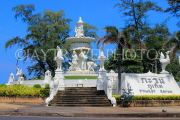 Thailand, PHUKET, Karon, town, roundabout, monument, THA3676JPL